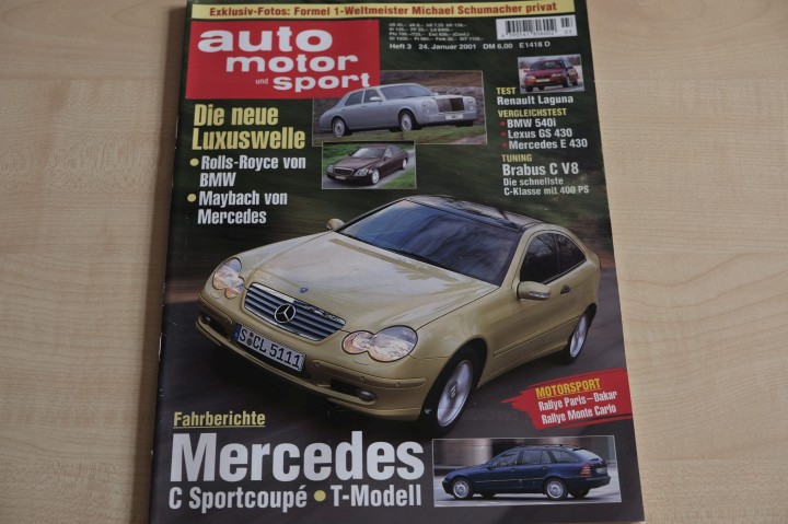 Deckblatt Auto Motor und Sport (03/2001)